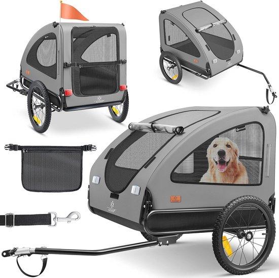 Hundebuggy 2-in-1: Fahrradanhänger für Hunde - Multifunktionaler Transport für bis zu 45 kg - Zusammenklappbar mit Sicherheitsausstattung