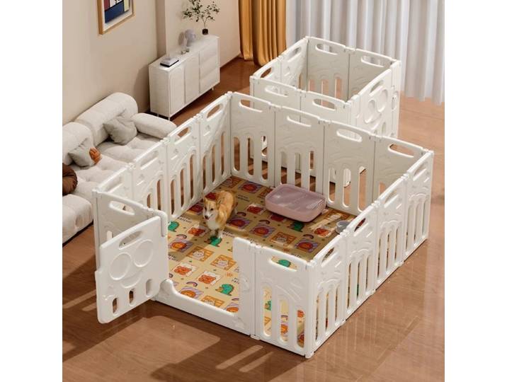 Clôture pliable pour animaux de compagnie, cage intérieure pour chien, barrière pliable DIY, clôtures modulables pour chats et chiens, isolation sécurisée, fournitures pour niche à chien