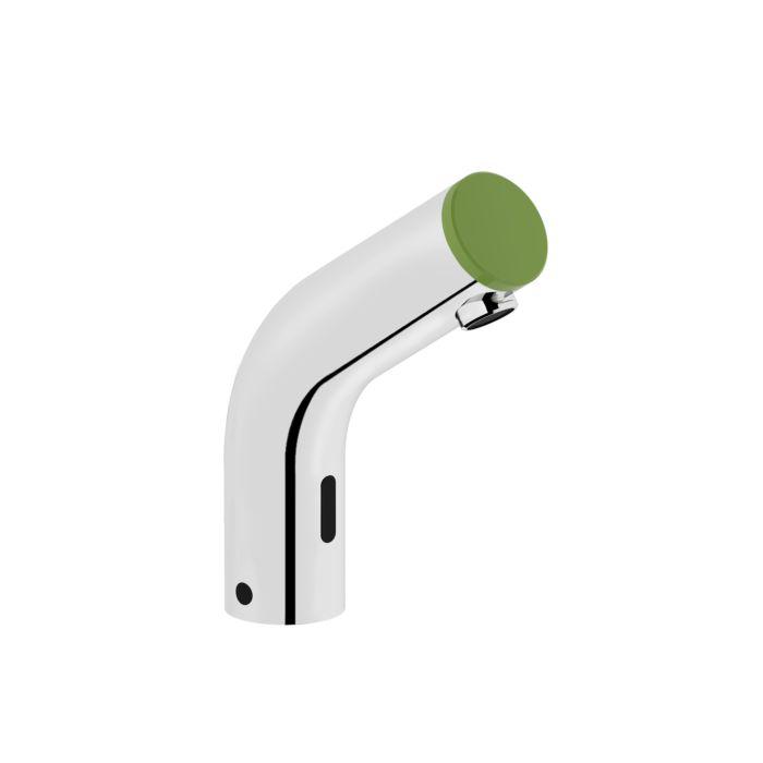 VitrA Sento Kids Waschtischmischer A47188 chrom/grün, mit Sensorik, ohne Ablaufgarnitur, für Netzanschluss