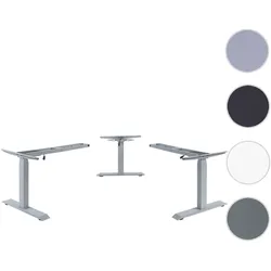 3in1 Gestell HWC-D40, variables Tischgestell, elektrisch höhenverstellbar Memory 47kg ~ grau