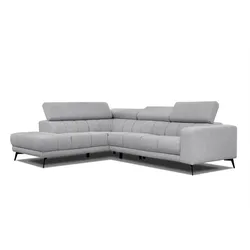 ECKSOFA MORELLO 5-Sitzer, silberfarben