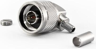 VARIA Group N-connector 90 graden gebogen voor HDF200-kabel met krimpklem