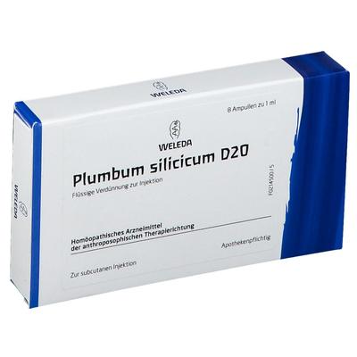 Plumbum Silicicum D 20 Ampullen 8x1 ml