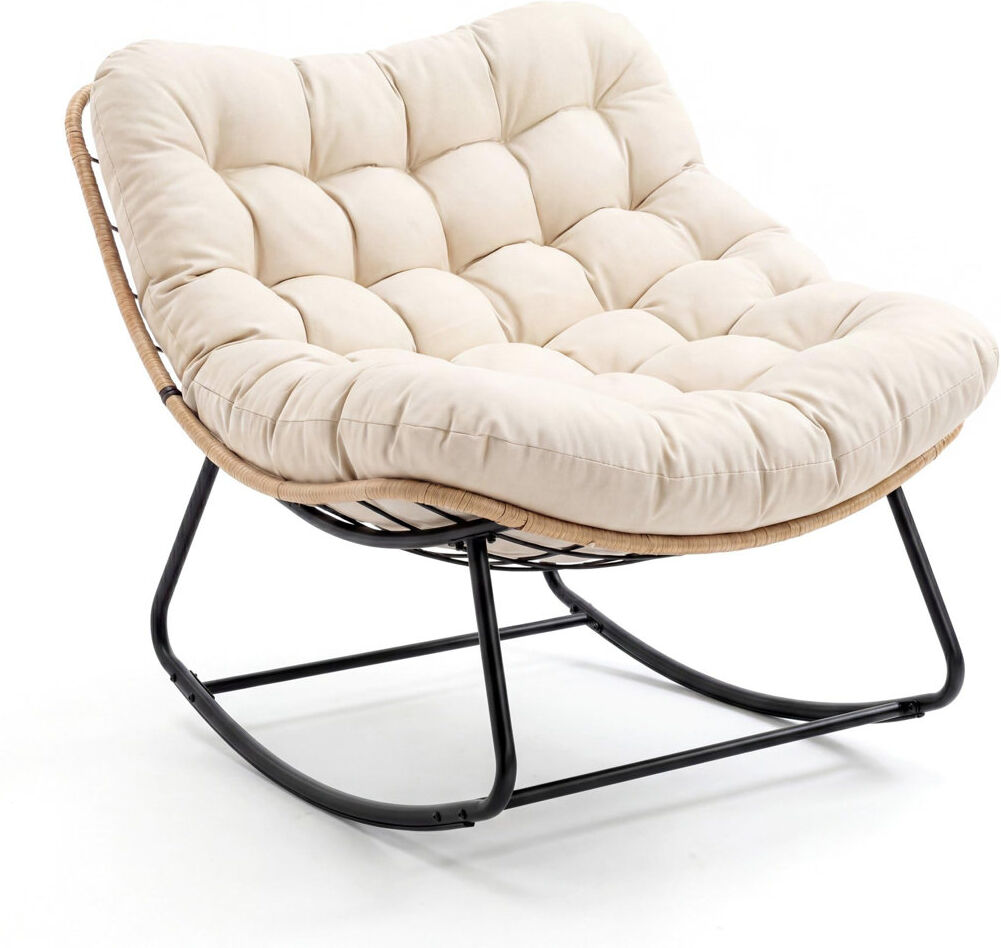 Dakota Fields Outdoor Chair Yellow 32cm H X 68cm W X 94cm D