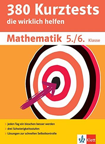 Klett 380 Kurztests Mathematik 5./6. Klasse: Kurztests, die wirklich helfen - Preis vom 12.10.2026 11:37:12 h