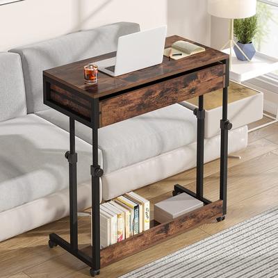 Lee Mobile Portable Desk with Drawers, Adjustable Laptop Desk