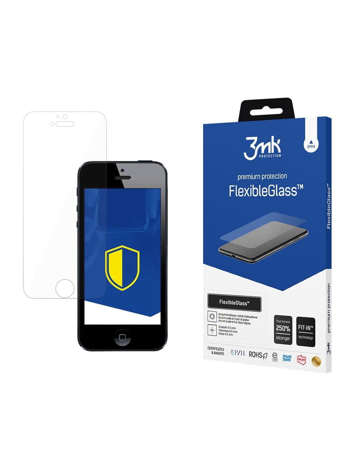 3mk FlexibleGlass Hybrid Glass for iPhone SE