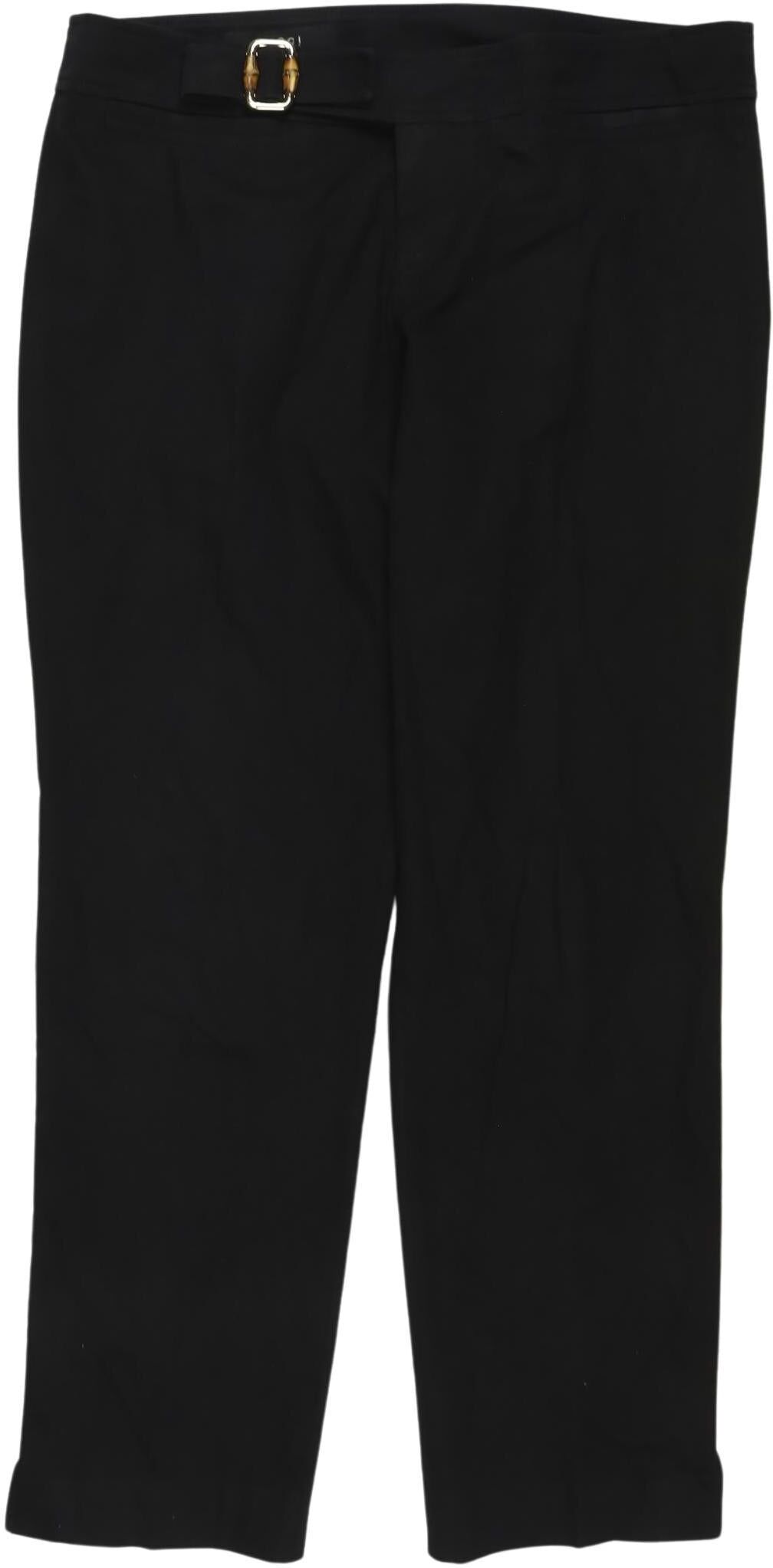 Gucci Damen Stoffhose, Schwarz, Gr. EU 36 (IT 42), Elasthan / Baumwolle - Second Hand