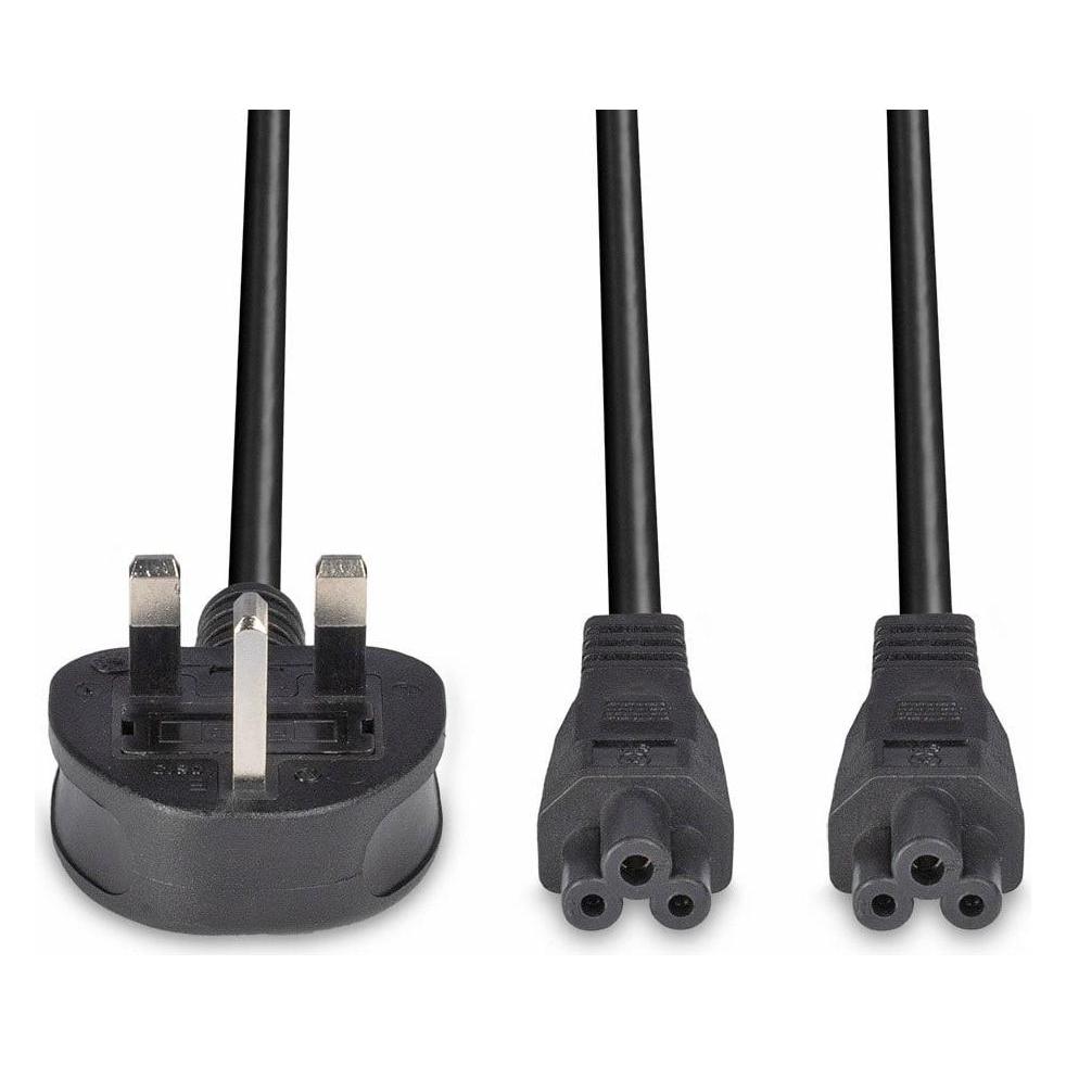 Lindy UK 3 Pin an 2x Y-Kabel (2.50 m) (30428)