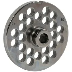 Reber S.R.L.-Fleischwolfplatten Nr. 22 Löcher, Fleischwolf, Silber