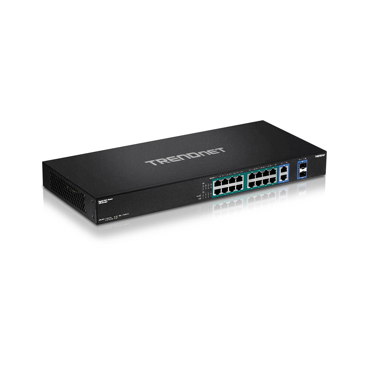 Trendnet Switch 18-Port Gbit PoE+ 440W 19" Metall