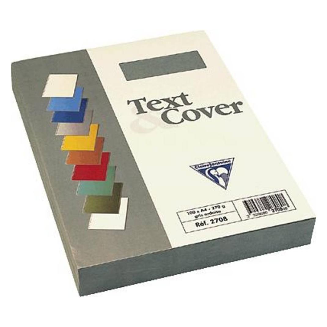 LMG Clairefontaine 2730C Druckerpapier Text & Cover DIN A4, 21 x 29,7cm, 270g, 1 Ries mit 100 Blatt, Led (UMLE270-2730)