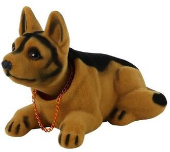 Uplifted Trends Shake Head Dog Ornament For Car Husky Beagle & St Bernard Car Dashboard Decoration shepherd Dog