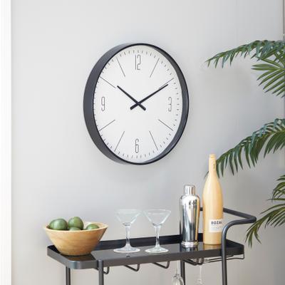 ARCILLA ELEMENTAL Glass Contemporary Wall Clock 20 x 20 x 2 - 20 x 2 x 20