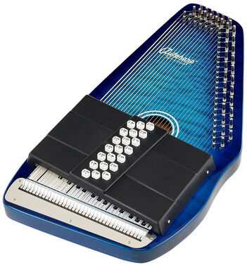 Oscar Schmidt OS21C-QTBL Autoharp Transparent Blue