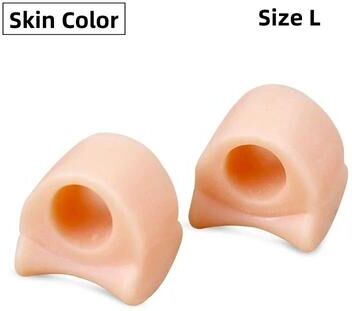 Uplifted Goods Gel Silicone Foot Care Corrector Tool Set skin Color L