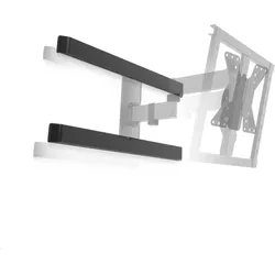 Erard Adapter Gispwand zu WAM Serie, Metall (Adapter- / Montageplatten), TV Halterung Zubehör, Schwarz