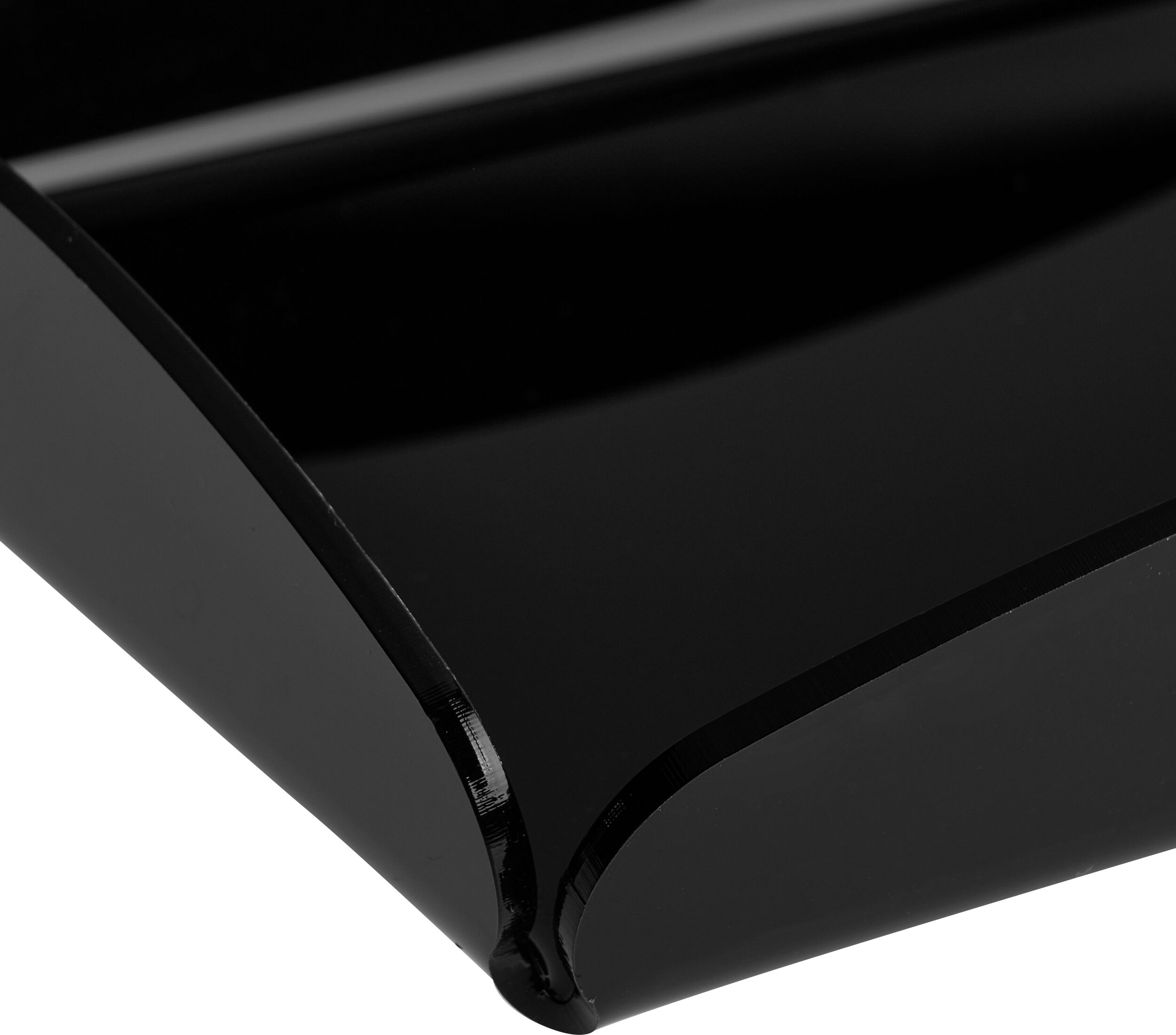 SPRINTIS 1 Vassoio decorativo, acrilico nero   165 x 115 x 30 mm   brillante, acrilico (PMMA)
