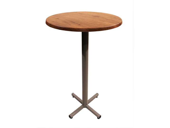 Table mange-debout Coffee ronde Ø.70 x H.115 cm - Plateau Colorado – Pied central Aluminium