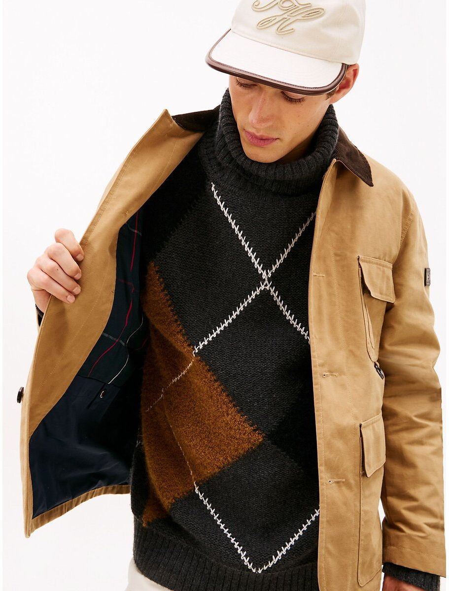 TOMMY HILFIGER Veste cirée col texturé