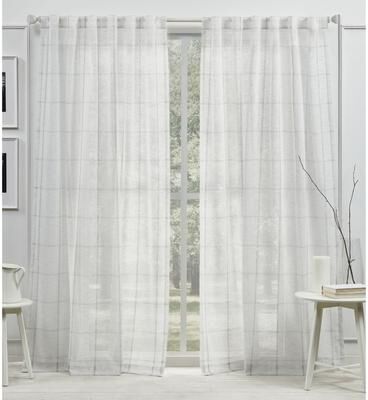 Lauren Ralph Lauren Rubin Sheer Back Tab Rod Pocket Curtain Panel