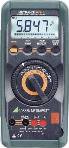Gossen Metrawatt METRAHIT WORLD Hand-Multimeter kalibriert (DAkkS-akkreditiertes Labor) digital CAT III 1000 V, CAT IV 600V
