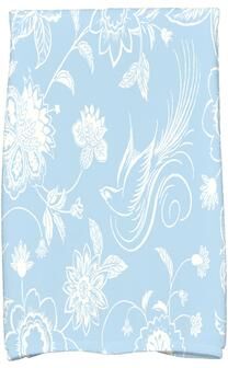 E by Design 18 x 30-inch, Traditional Bird Floral, Floral Print Hand Towel