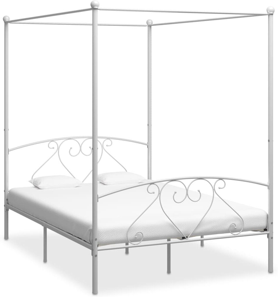 Etta Avenue Issac Open-Frame Bed White 200 x 200cm