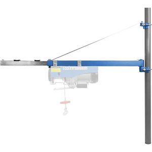 Güde Seilwinden-Schwenkarm 1200, 01715, bis 600 kg Tragkraft, Auszugslänge 1100 mm, Rohrbefestigung