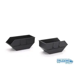 Scaletrucks Bausatz 2x Absetzmulde schwarz ST-0508