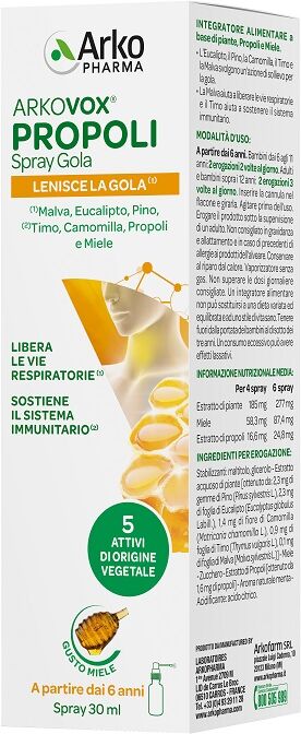 ARKOFARM Srl Arkovox Spray Propoli, 30 ml
