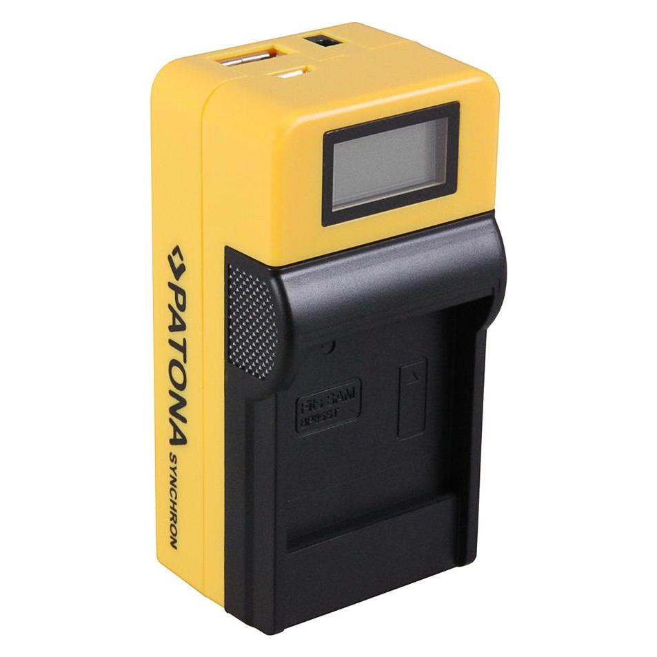 Patona Synchron USB Ladegerät f. Samsung IA-BP85 ST BP85ST mit LCD-Display (Kamera Akku Ladegerät) (34353624)