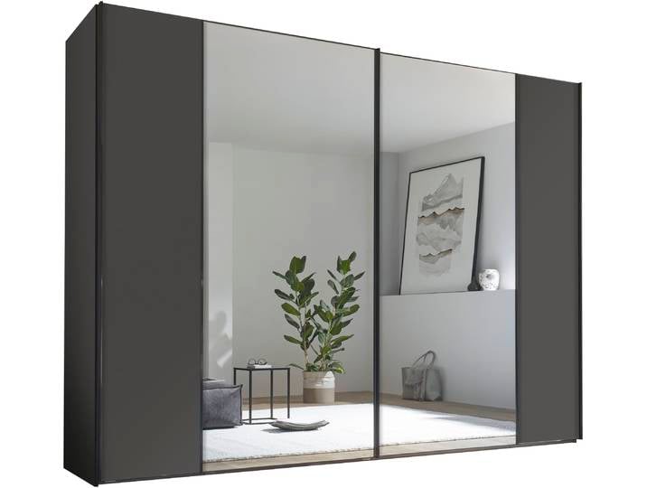 Schwebetürenschrank, Holzwerkstoff, Vulkan, 298×240×68 cm, Modern, Staud