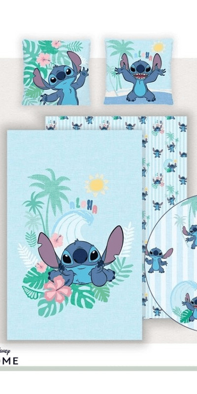 Stitch Dekbedovertrek Aloha Lilo en Stitch 140 x 200 cm - Polykatoen
