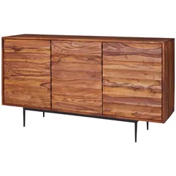 WOHNLING Sideboard WL5.635 Sheesham Massivholz 150x81x41 cm