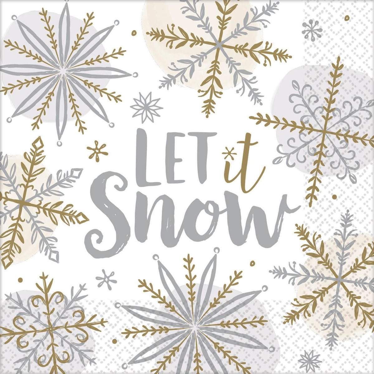 Kerst Servetten Let It Snow 16 stuks