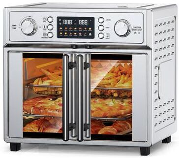 Kodotan sofa 26QT Large Capacity French Double-Door Air Fryer Convection Toaster Oven, 1700W, 14 Preset Menus, 7-in-1 Multi-Function