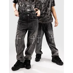Ninth Hall Glory Cross Jeans grey omb Gr. 30