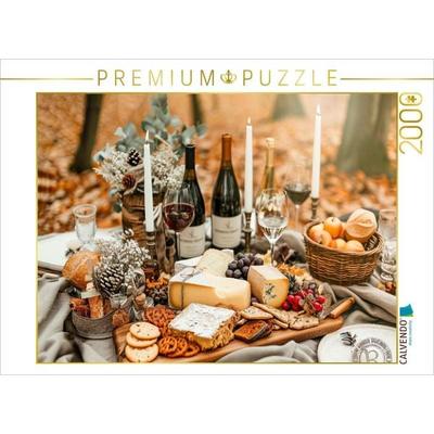 CALVENDO Puzzle Käse und Wein, die perfekte Kombination | 2000 Teile Lege-Größe 90x67cm Foto-Puzzle für glückliche Stunden, Sonstige von , Calvendo