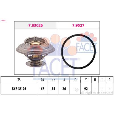 FACET Thermostat, Kühlmittel 78302 für BMW LAND ROVER