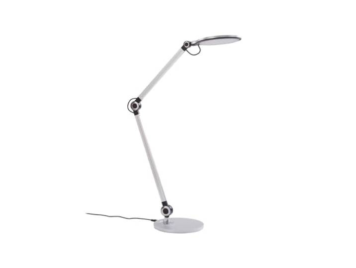 Lindby Lampe de table LED « Nyxaris » (y compris variateur tactile) (moderne) en gris synthétique pour bureau / bureau (1 lama\, ampoules incluses) - Lampe de table\, lampe de bureau\, lampe de chevet