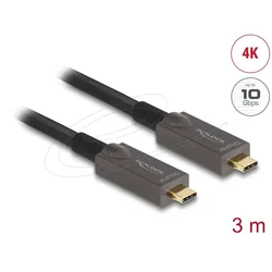 DELOCK Aktives Optisches USB-C Video + Daten + PD Kabel 3 m