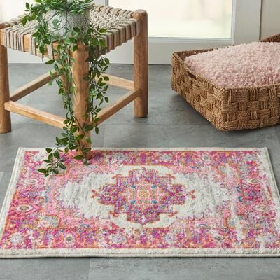 Porch & Den Dobbin Vintage Persian Medallion Farmhouse Area Rug