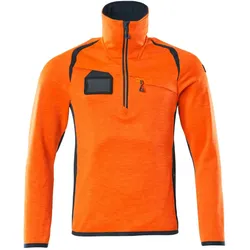 Fleecepullover "ACCELERATE SAFE" - XL - orange/schwarzblau