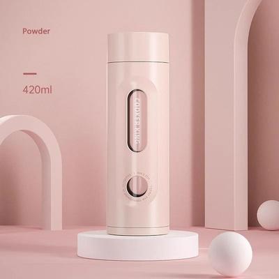 Uplifted Finds COOKER KING Portable High Borosilicate Glass Tea Cup Explosion Proof Double Layer Anti Drop Bottle powder