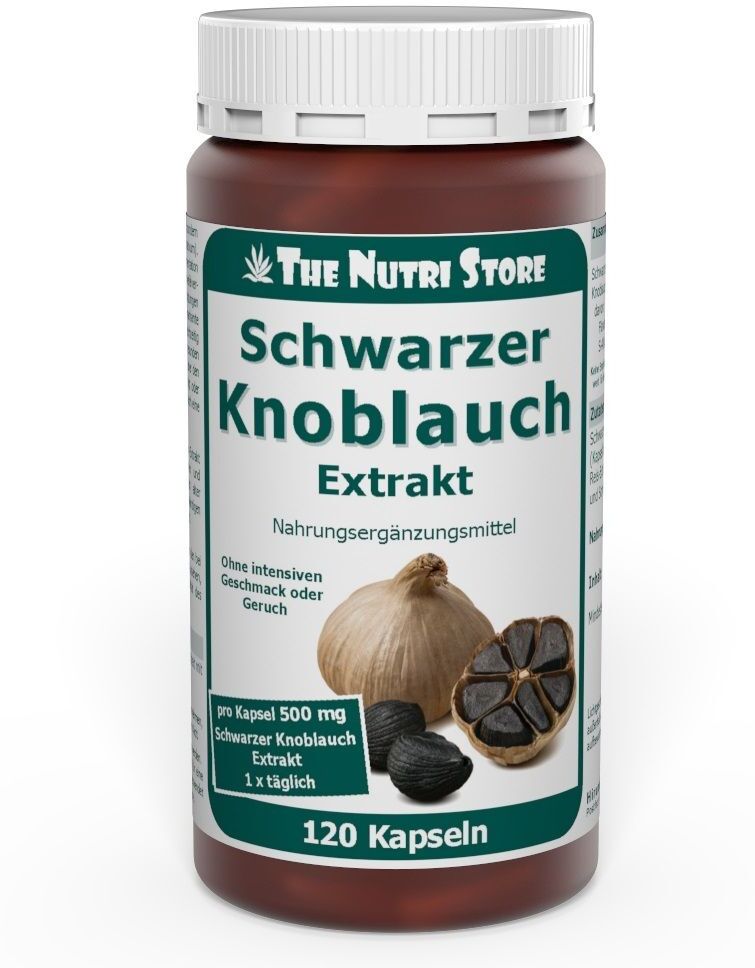 The Nutri Store Schwarzer Knoblauch Extrakt 500 mg Kapseln 120 St