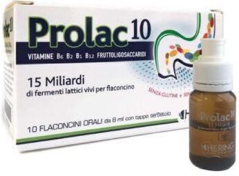 Hering Prolac 10 Fermenti Lattici 15 Miliardi 10 Flaconcini da 8 ml