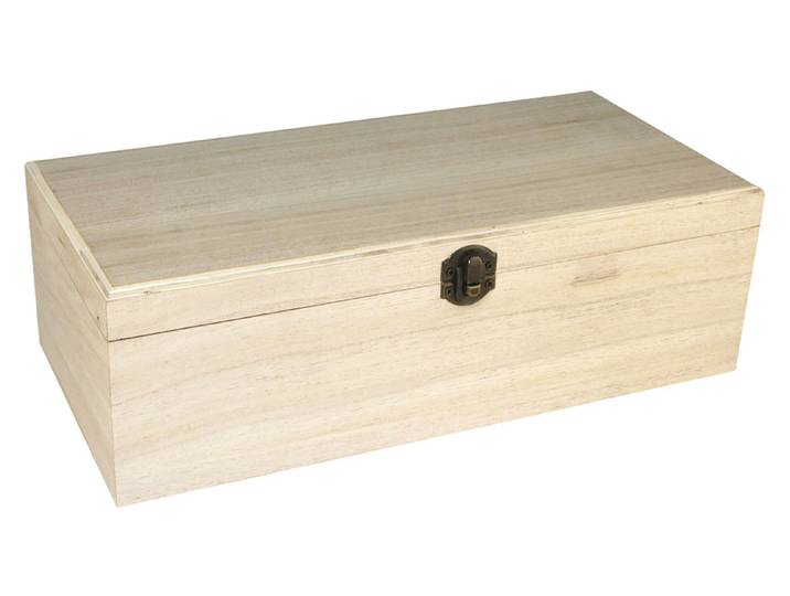 Rayher Holzbox mit Spiegel und Fotorahmen 32 × 15 × 10 cm