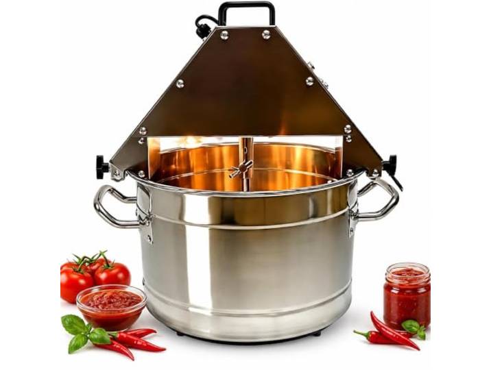 Automatische Soßenmischermaschine, 10L Suppentopf Aus Edelstahl Mit Doppeltem Rührpaddel, For Marmelade, Soße, Füllung