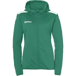 Kempa Emotion 27 Trainingsjacke mit Kapuze Damen lagune/weiß S